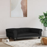 Vidaxl hundkorg 95x55x30 cm sammet svart