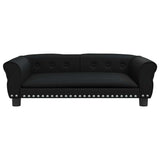 Vidaxl Dog Basket 95x55x30 cm en cuir artificiel noir