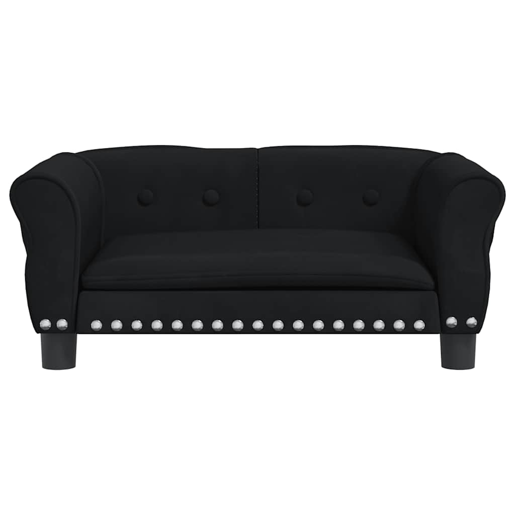 Vidaxl dog basket 70x45x30 cm velvet black