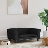 Vidaxl dog basket 70x45x30 cm velvet black