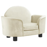 Vidaxl dog basket 66x40x45 cm velvet cream -colored