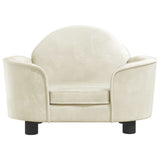 Vidaxl dog basket 66x40x45 cm velvet cream -colored