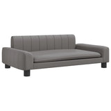 Košara za pse vidaxl 90x53x30 cm umetno usnje siva