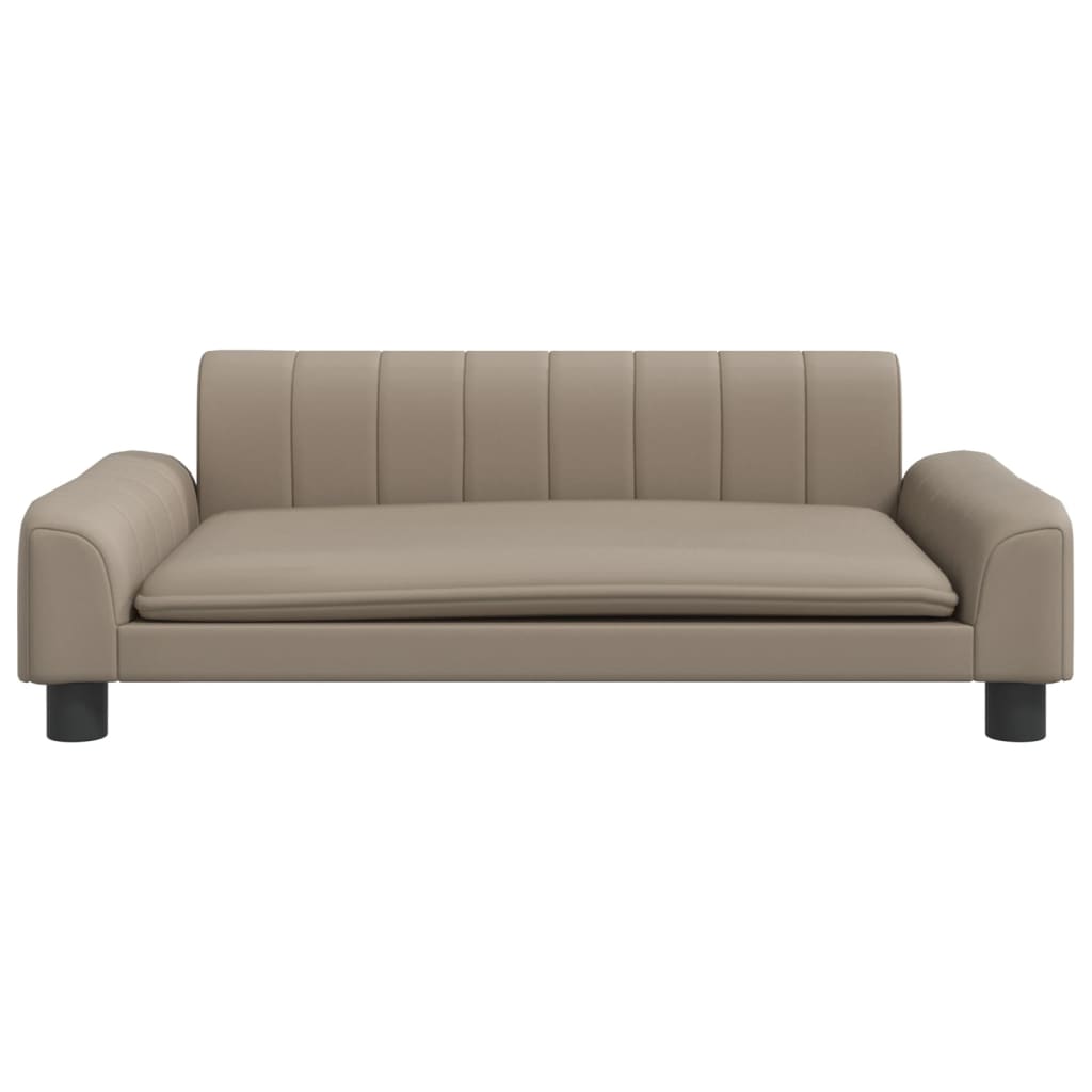 Košara za pse Vidaxl 90x53x30 cm Umetno usnjeno kapučinokolid