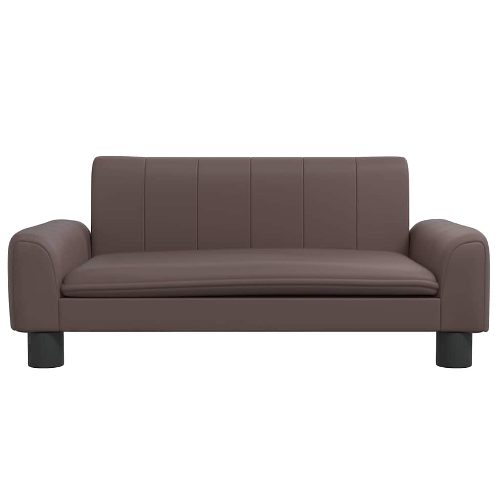 Košara za pse vidaxl 70x45x30 cm umetno usnje rjava