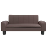 Košara za pse vidaxl 70x45x30 cm umetno usnje rjava