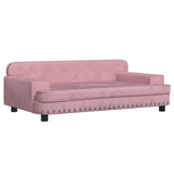 VidaXL dog basket 90x53x30 cm Velvet pink