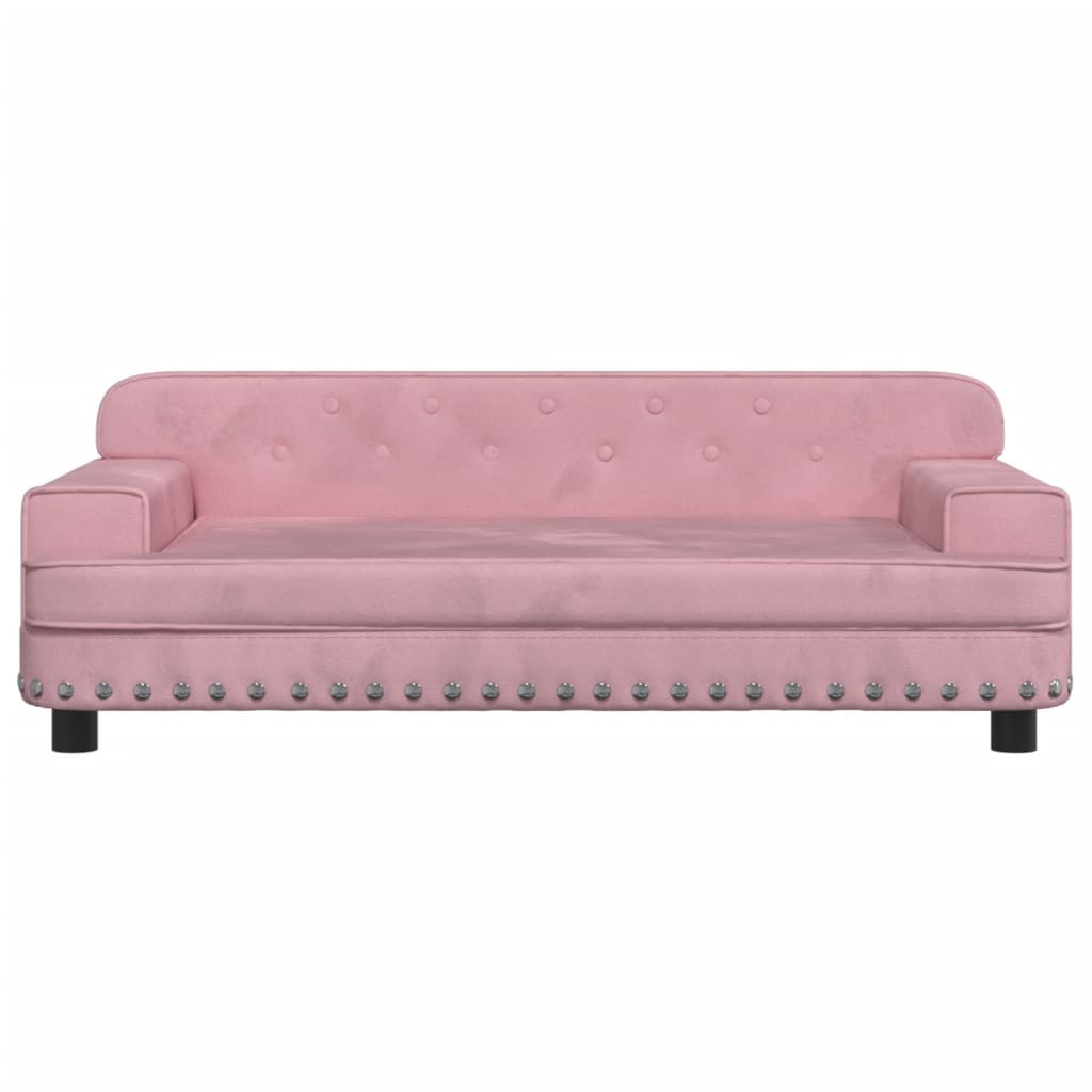 VidaXL dog basket 90x53x30 cm Velvet pink