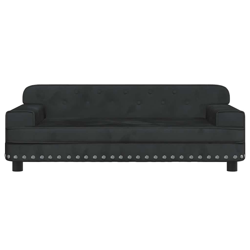 Košara za pse vidaxl 90x53x30 cm žametna črna