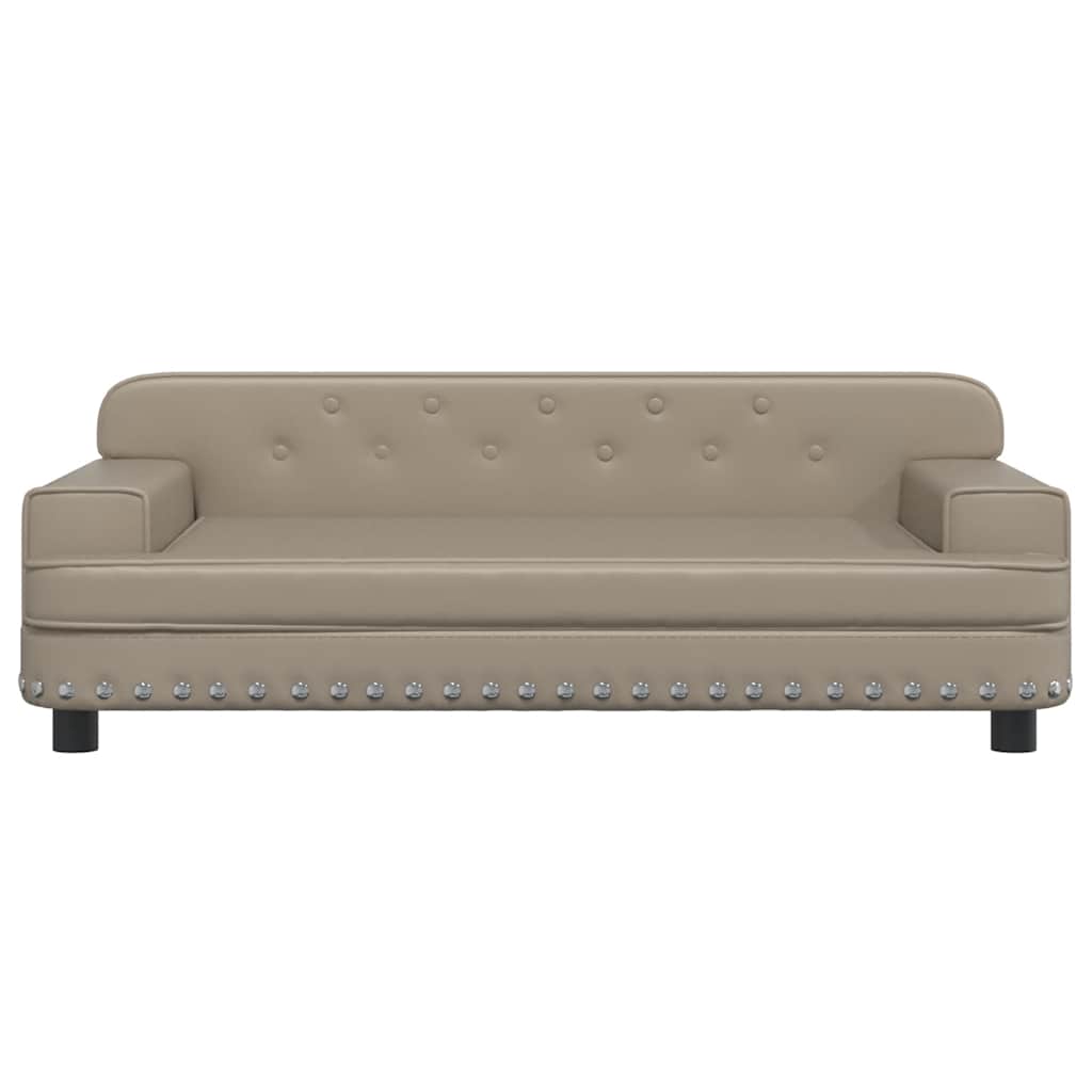 Košara za pse Vidaxl 90x53x30 cm Umetno usnjeno kapučinokolid