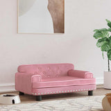 Vidaxl dog basket 70x45x30 cm Velvet pink