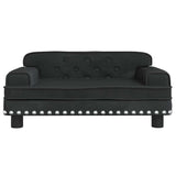 Vidaxl dog basket 70x45x30 cm velvet black