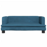 Vidaxl Dog Basket 80x45x30 cm Velvet Blue