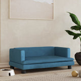 Vidaxl Dog Basket 80x45x30 cm Velvet Blue