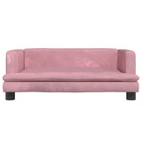 Vidaxl dog basket 80x45x30 cm Velvet pink