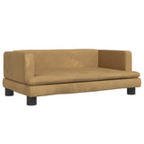 Vidaxl dog basket 80x45x30 cm velvet brown
