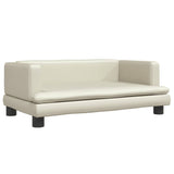 Vidaxl pse košara 80x45x30 cm umetno usnjeno kremo obarvano