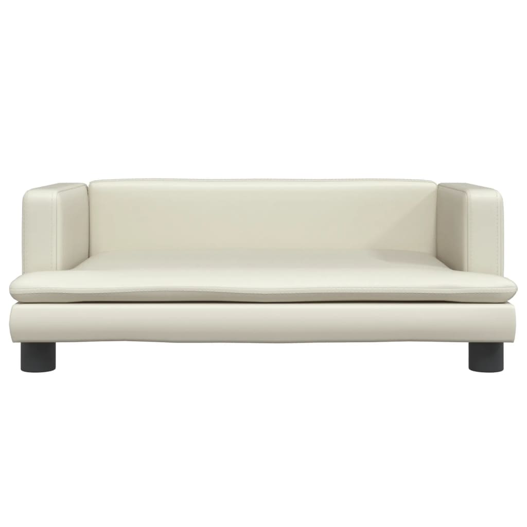 Vidaxl pse košara 80x45x30 cm umetno usnjeno kremo obarvano