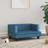 Vidaxl dog basket 60x40x30 cm velvet blue