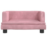 Vidaxl dog basket 60x40x30 cm Velvet pink