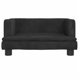 Vidaxl dog basket 60x40x30 cm velvet black