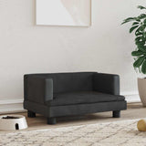 Vidaxl dog basket 60x40x30 cm velvet black