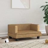 Vidaxl dog basket 60x40x30 cm velvet brown