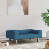 Vidaxl dog basket 70x45x26.5 cm velvet blue