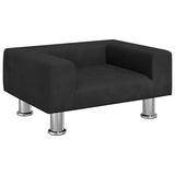 Cesta de cães vidaxl 50x40x26,5 cm de veludo preto