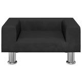 Cesta de cães vidaxl 50x40x26,5 cm de veludo preto