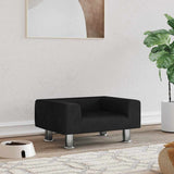 Cesta de cães vidaxl 50x40x26,5 cm de veludo preto