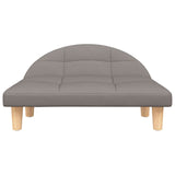 Vidaxl dla psów koszyk 70x52x30 cm tkanina taupe
