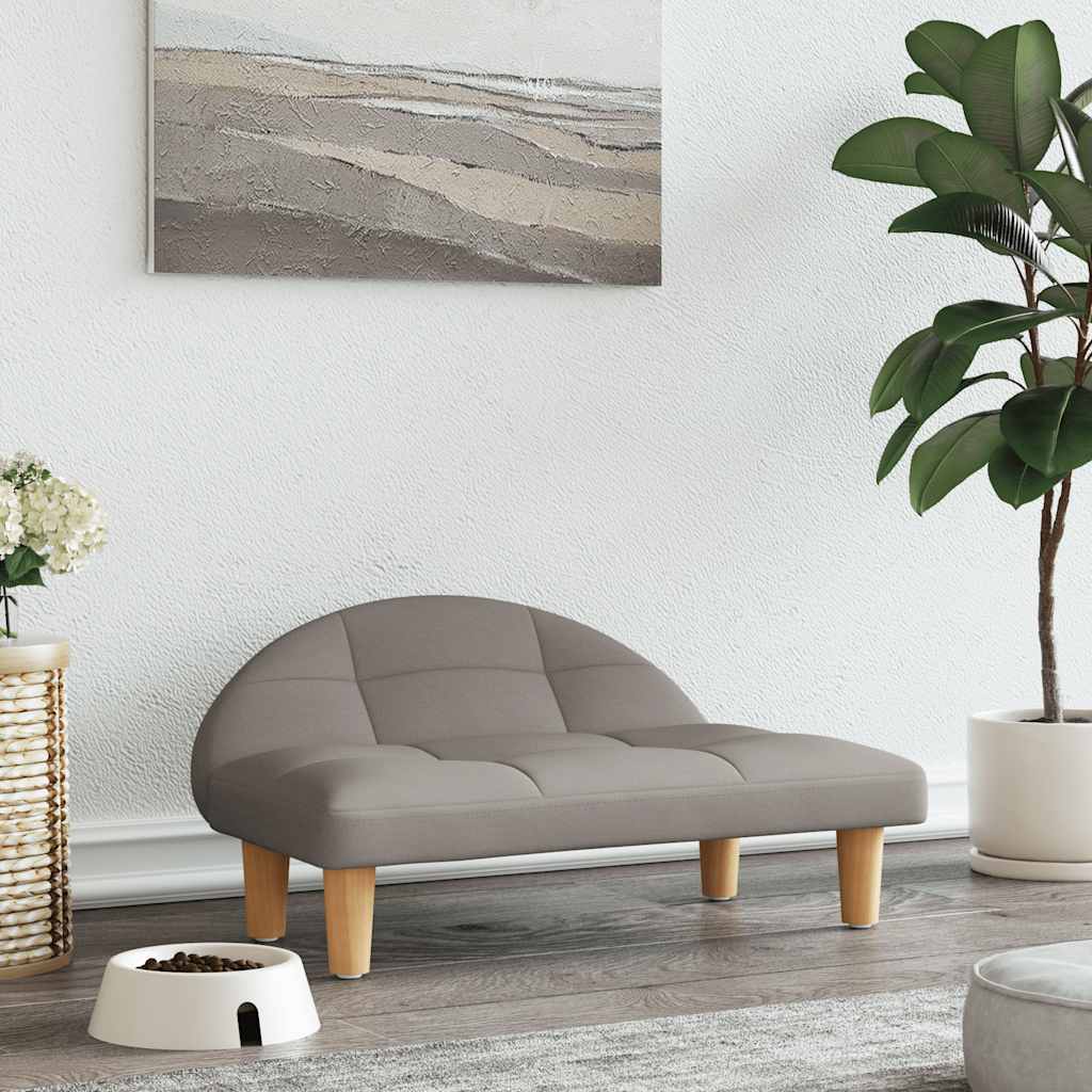 Vidaxl dla psów koszyk 70x52x30 cm tkanina taupe