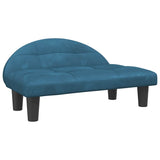 Canasta de perros de Vidaxl 70x52x30 cm de terciopelo azul