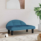 Canasta de perros de Vidaxl 70x52x30 cm de terciopelo azul