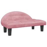 Vidaxl dog basket 70x52x30 cm velvet pink