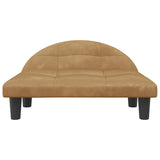 Cesta de cães vidaxl 70x52x30 cm marrom de veludo