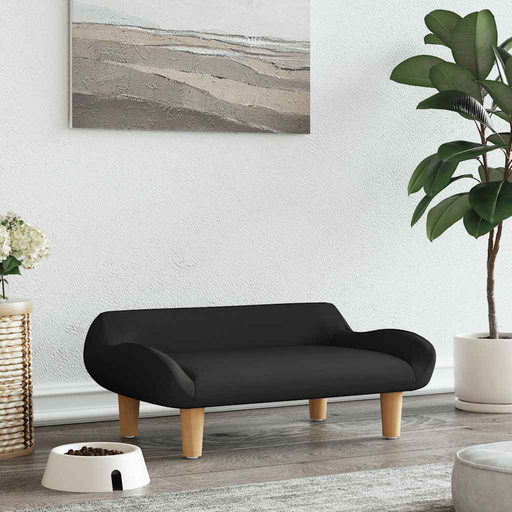 Canasta de perros de Vidaxl 70x40x24 cm tela negra
