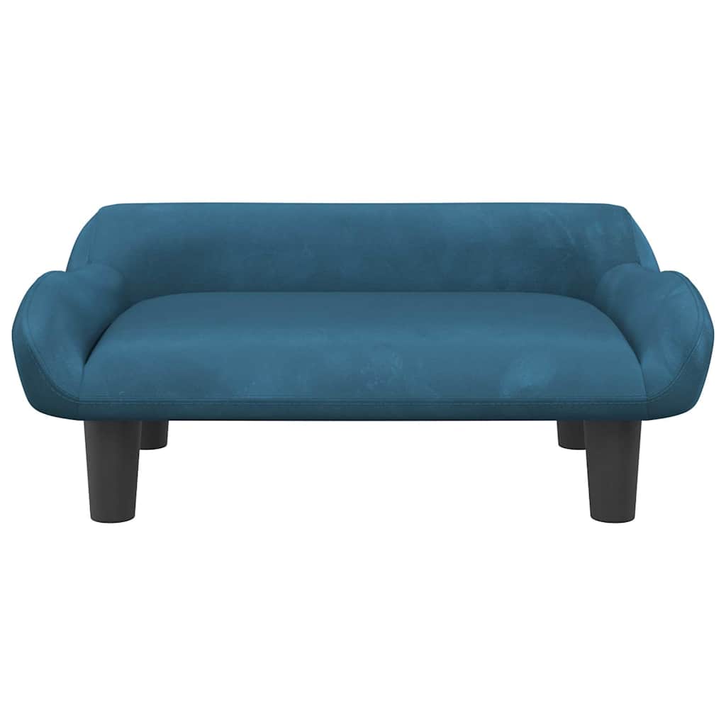 Košara za pse vidaxl 70x40x24 cm žametno modra