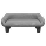 Vidaxl dog basket 70x40x24 cm velvet light gray