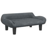 Vidaxl dog basket 70x40x24 cm velvet dark gray