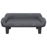 Vidaxl dog basket 70x40x24 cm velvet dark gray