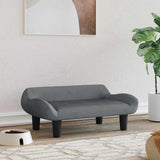 Vidaxl dog basket 70x40x24 cm velvet dark gray