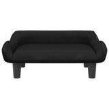 Vidaxl Dog Basket 70x40x24 cm Velvet Black