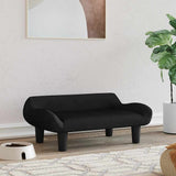 Vidaxl Dog Basket 70x40x24 cm Velvet Black
