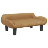 Vidaxl dog basket 70x40x24 cm velvet brown