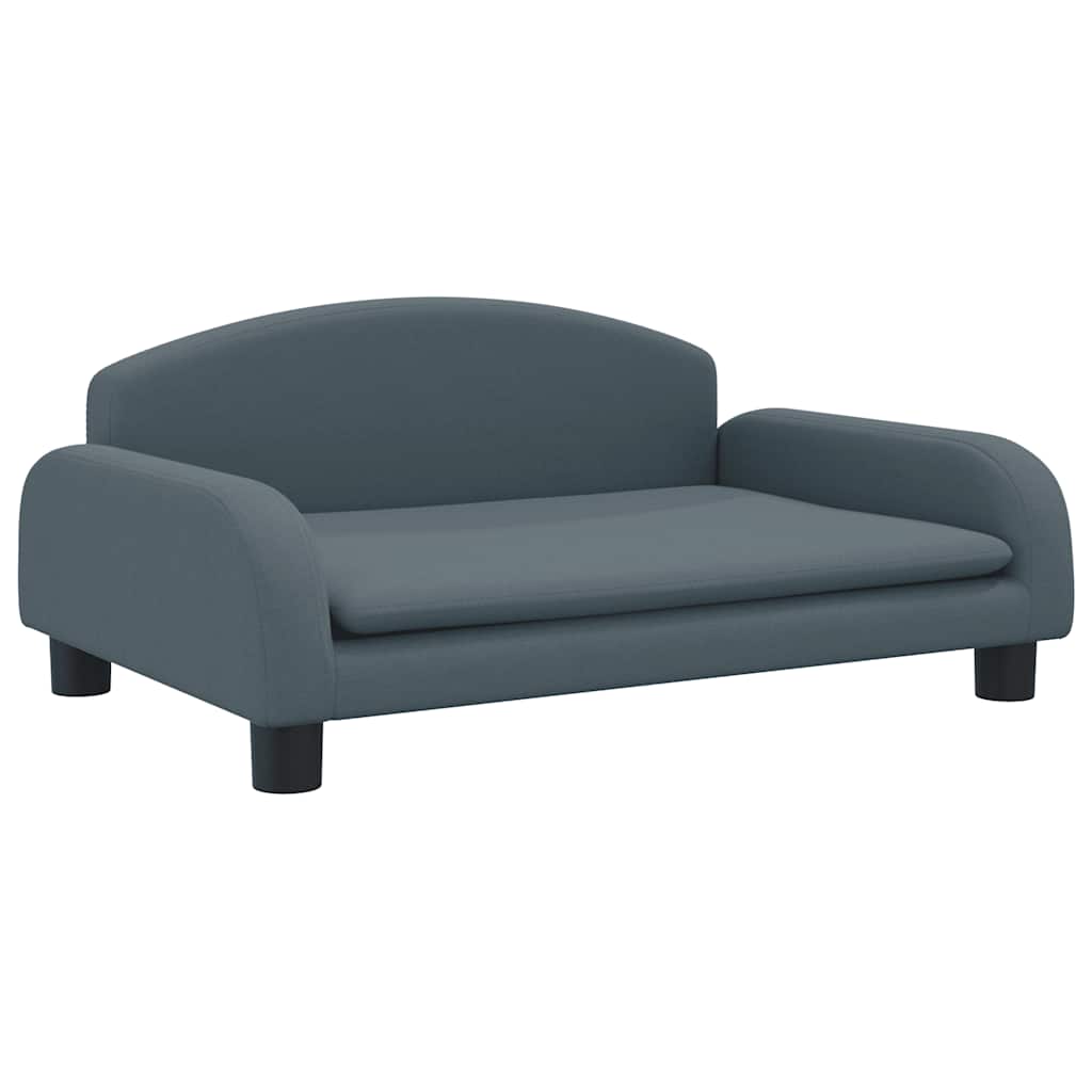 Cesta de perros de Vidaxl 70x45x30 cm tela gris oscuro