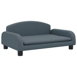 Cesta de perros de Vidaxl 70x45x30 cm tela gris oscuro