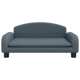 Cesta de perros de Vidaxl 70x45x30 cm tela gris oscuro