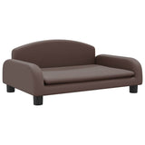 Vidaxl Dog Basket 70x45x30 cm in pelle artificiale marrone